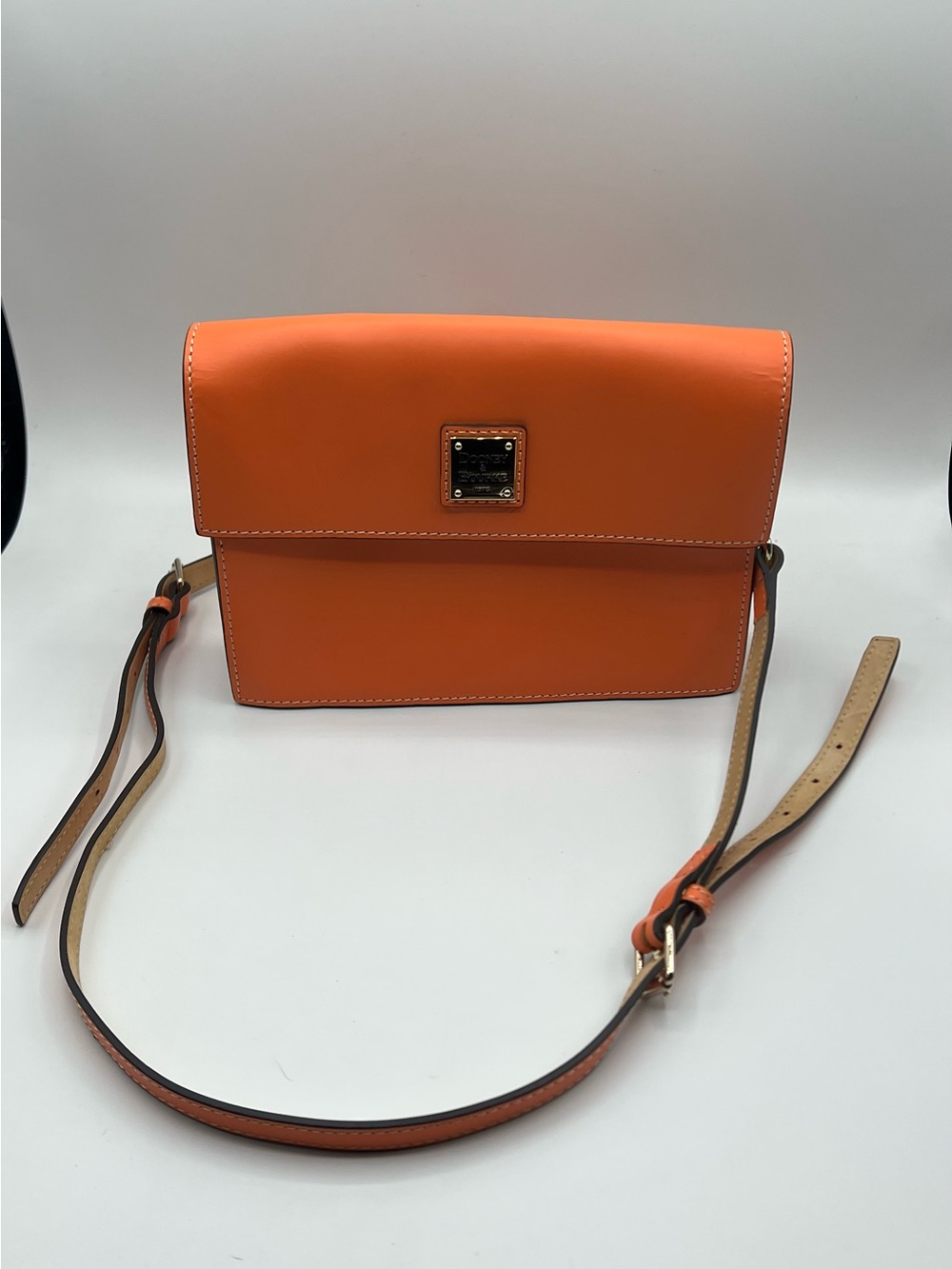 Dooney & Bourke Orange Leather Crossbody Bag